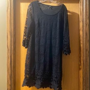 Alfani Lace Overlay Cocktail Dress